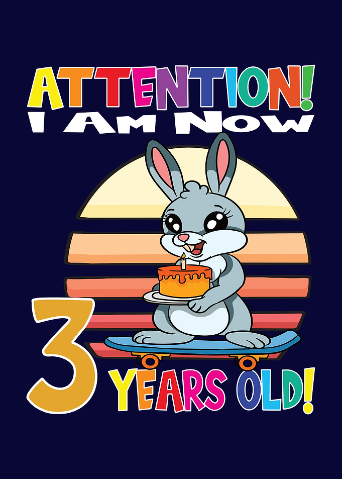 Rabbit I Am 3 Years Old