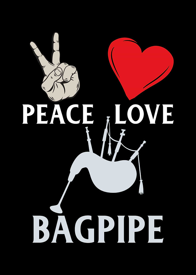 Peace Love Toy Bagpipe