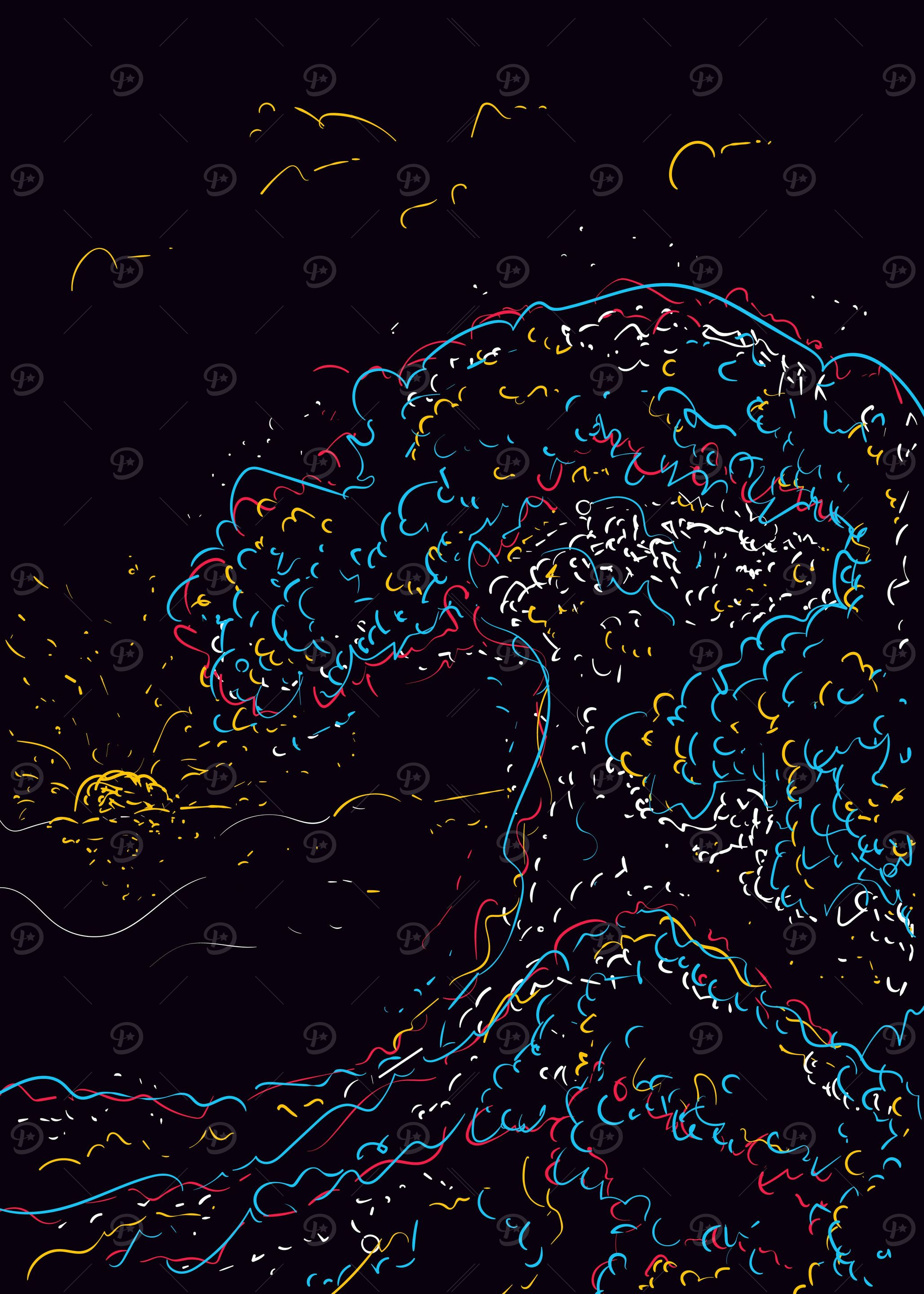 pop art wave