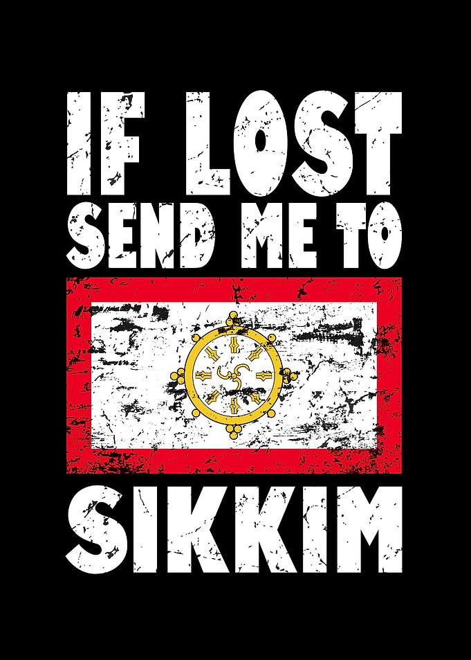 Sikkim Flag Saying
