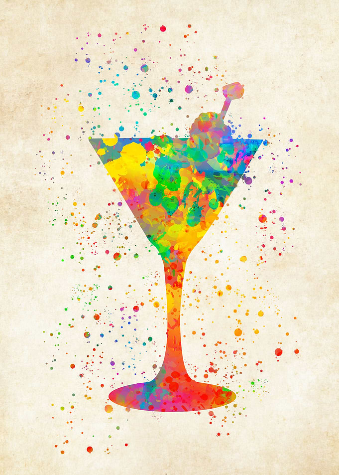 Cocktail watercolor