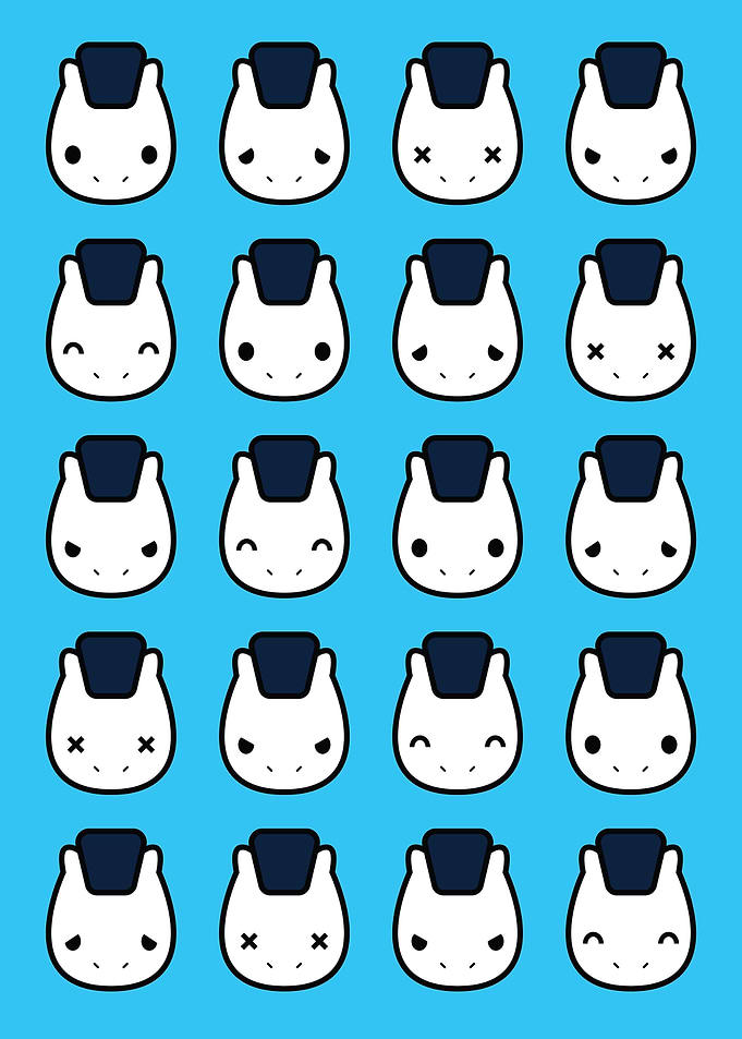 Blue Faces