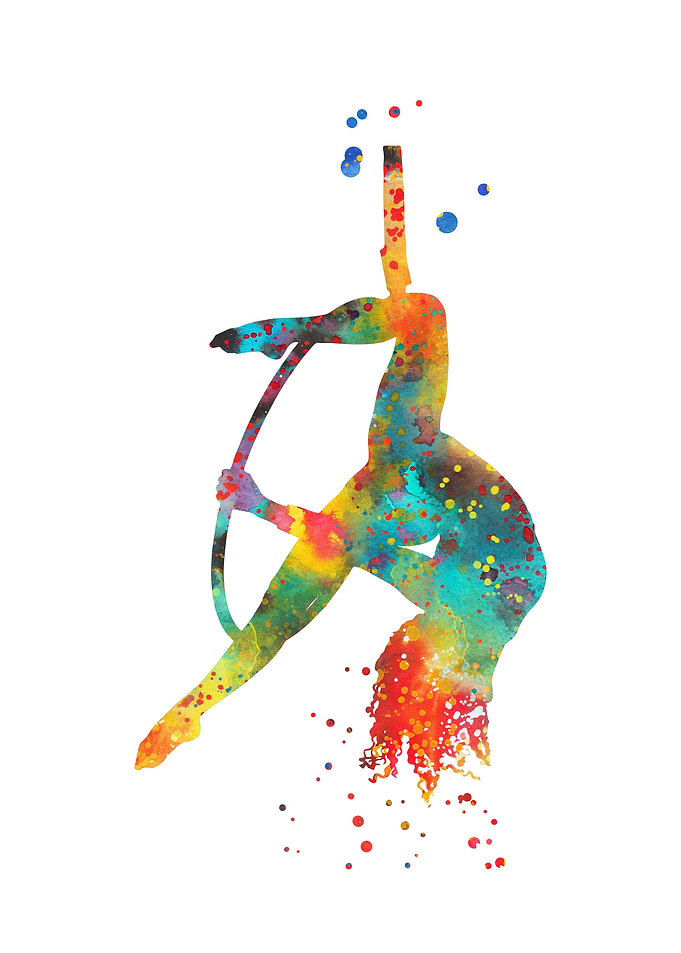 Aerial hoop lyra