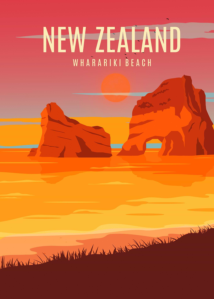 wharariki beach newzealand