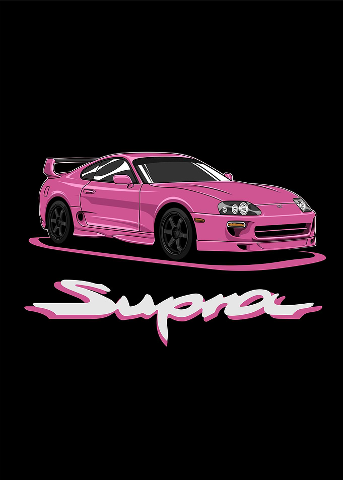 Toyota Supra Pink 5