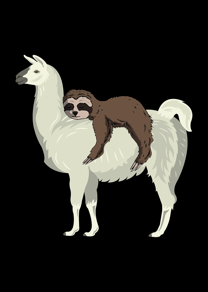 Sleeping Sloth Llama