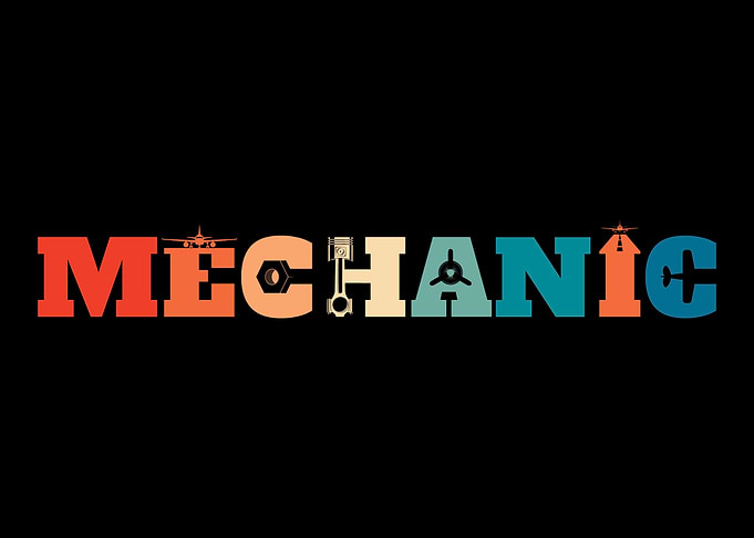 Retro Aircraft Mechanic