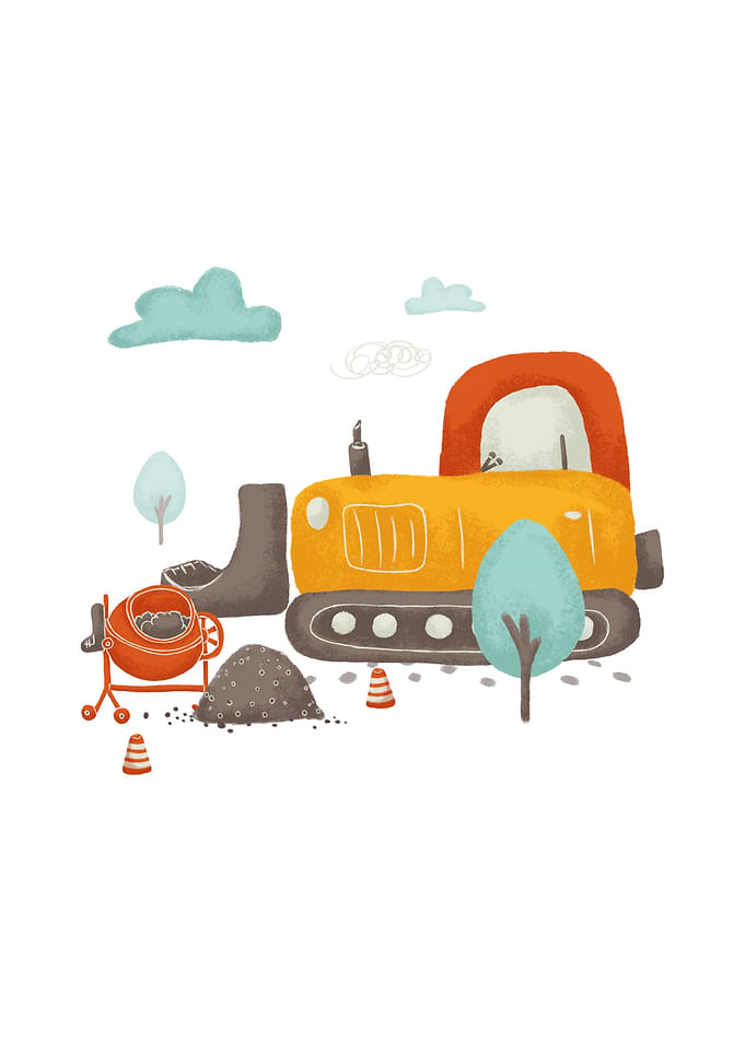Construction cars