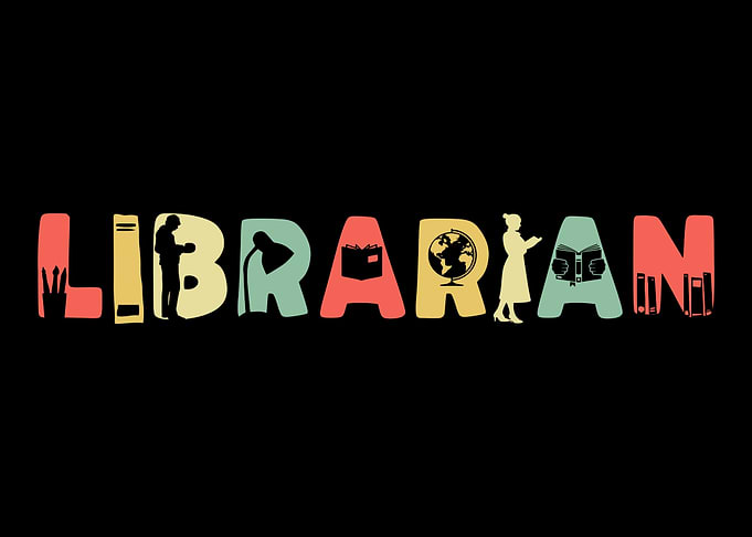 Retro Librarian Vintage