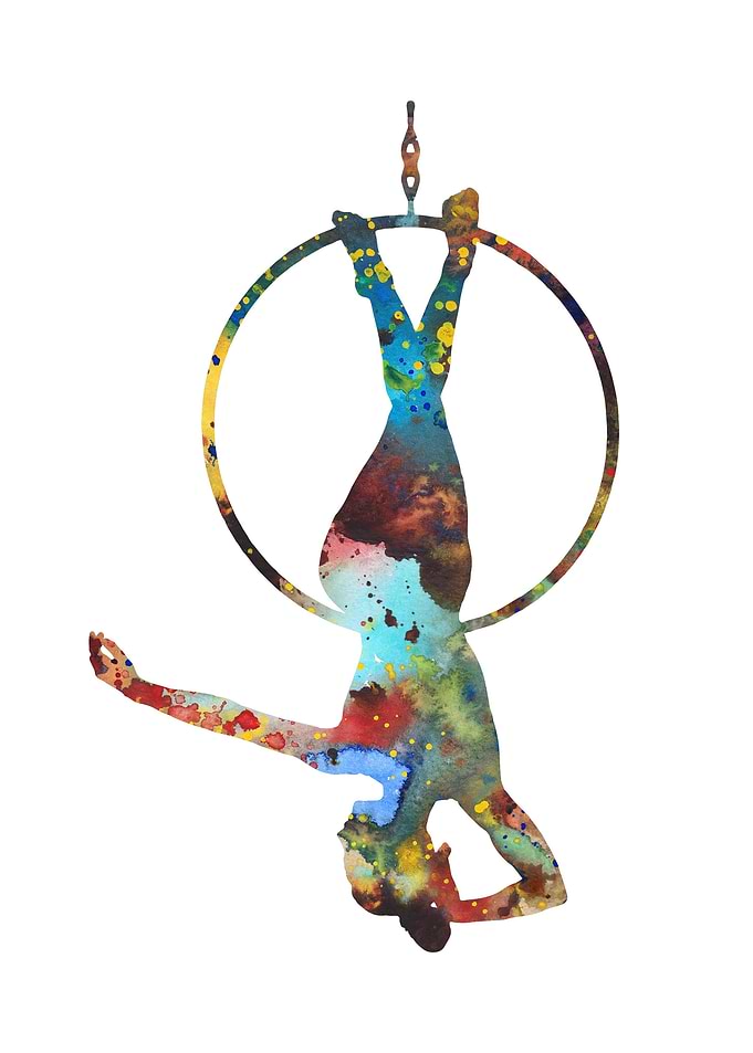 Aerial hoop lyra