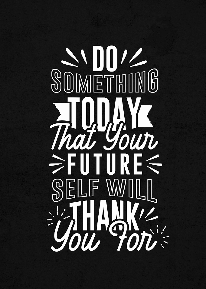 Do something today than