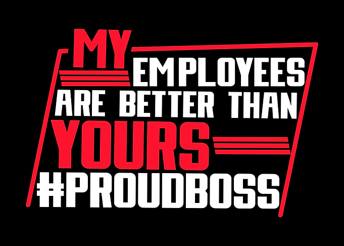 Proud Manager Employee