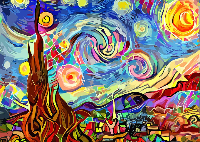 Colorful Starry Night
