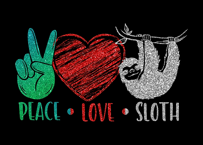 Peace Sloth Love