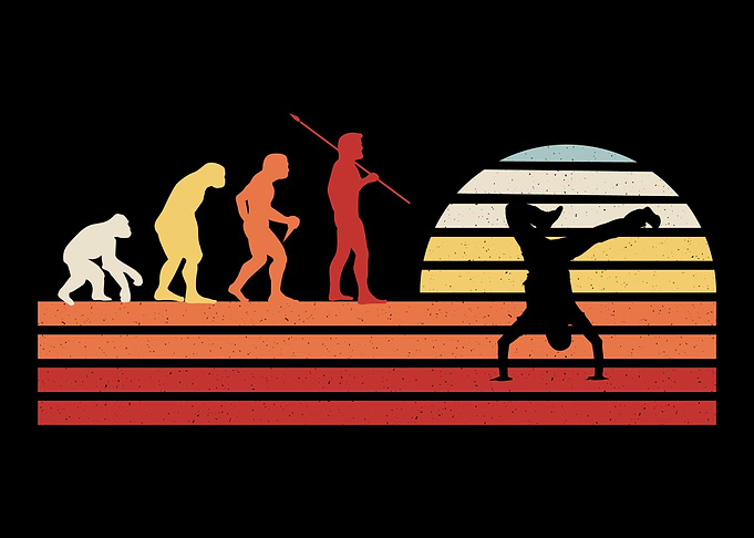 Retro Breakdancing Vintage