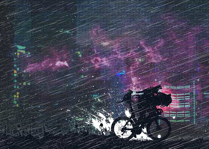 Anime Bike Punk Girls