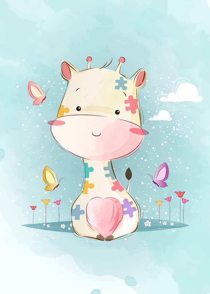 Puzzled Patten Giraffe