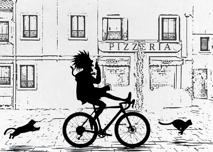 Anime Bike Punk Girls