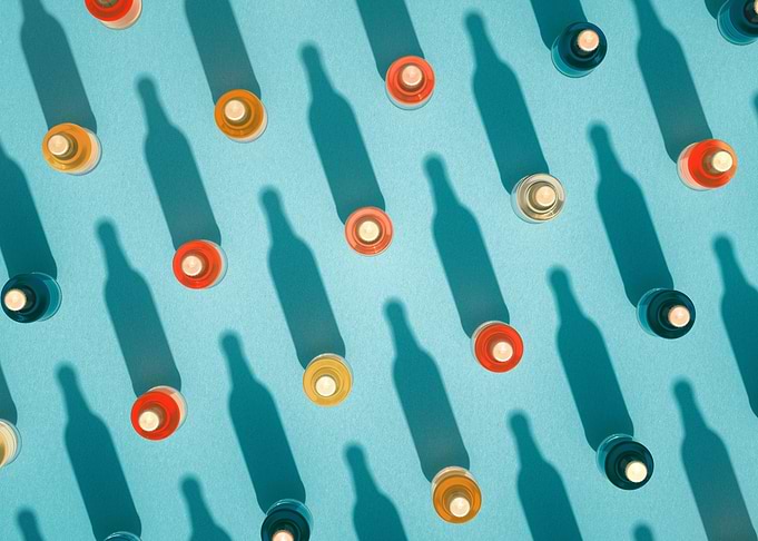 Soda glass bottles