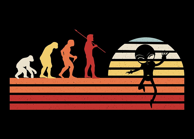 Retro Vintage Alien