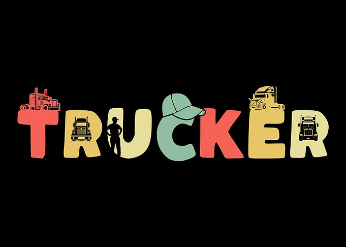 Retro Truck Driver