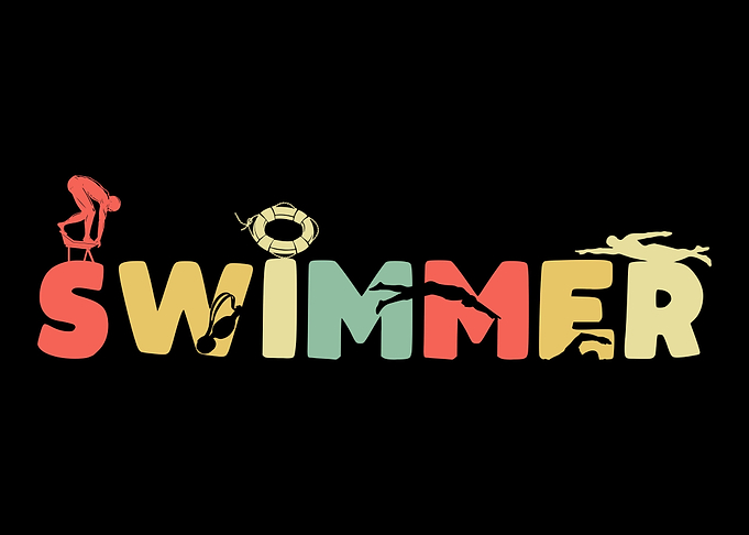 Retro Swimming Vintage