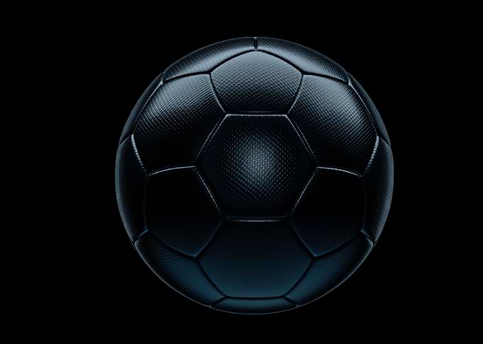 Black football or soccer
