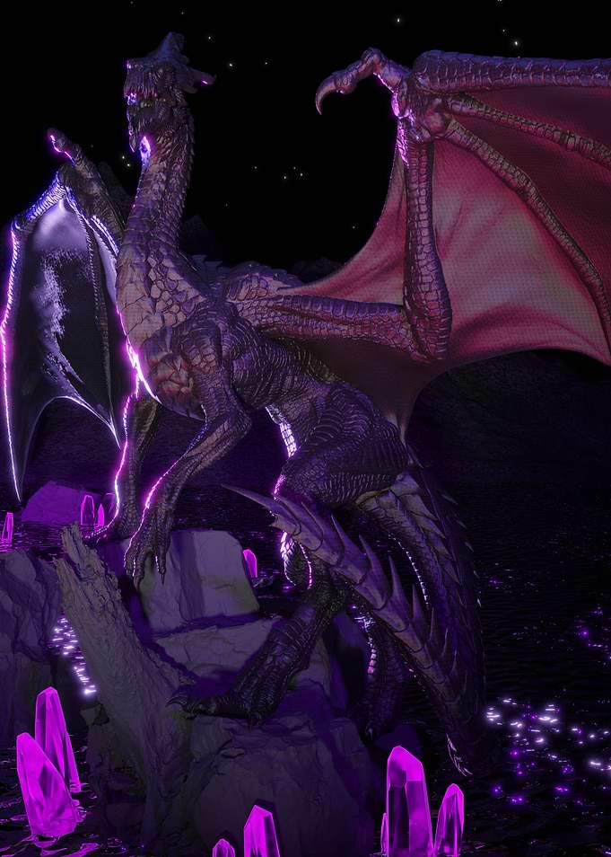 dragon on the cliff