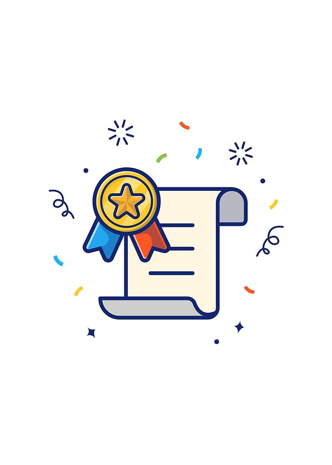 Certificate With Badge
