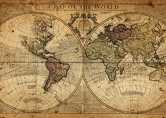 Vintage Map of the World