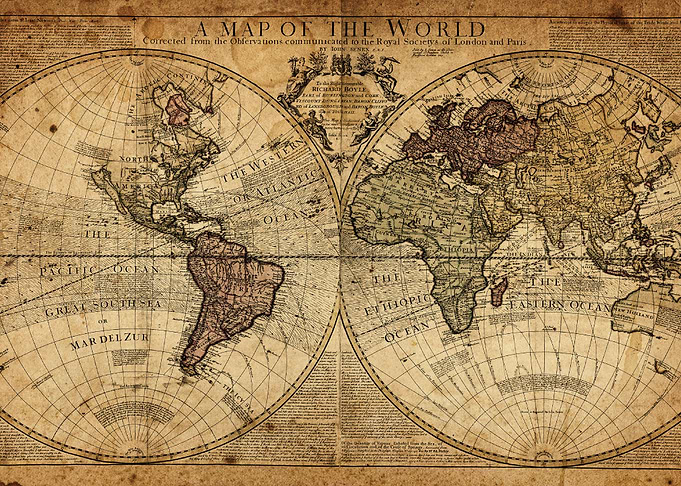 Vintage Map of the World