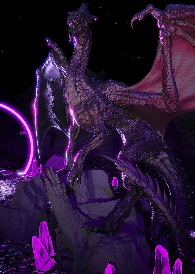 Night monster guards gate