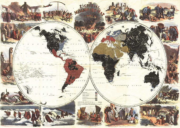 1861 World Map
