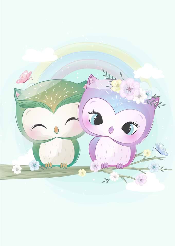Cute Couple Owl