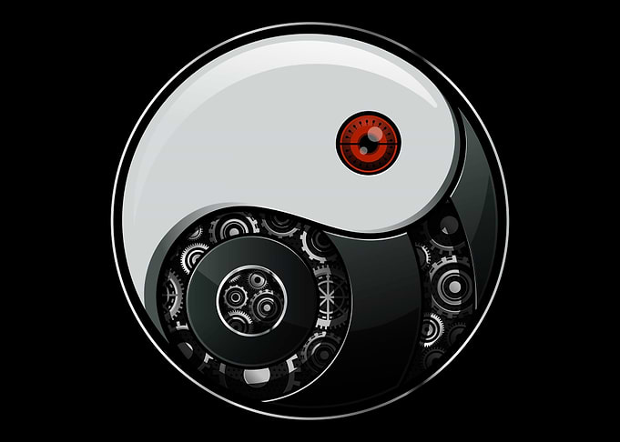 Cyborg Ying Yang Yin Yang