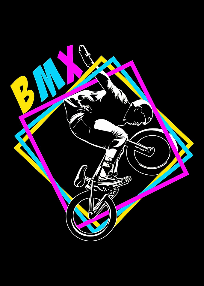 Colorful BMX Freestyle
