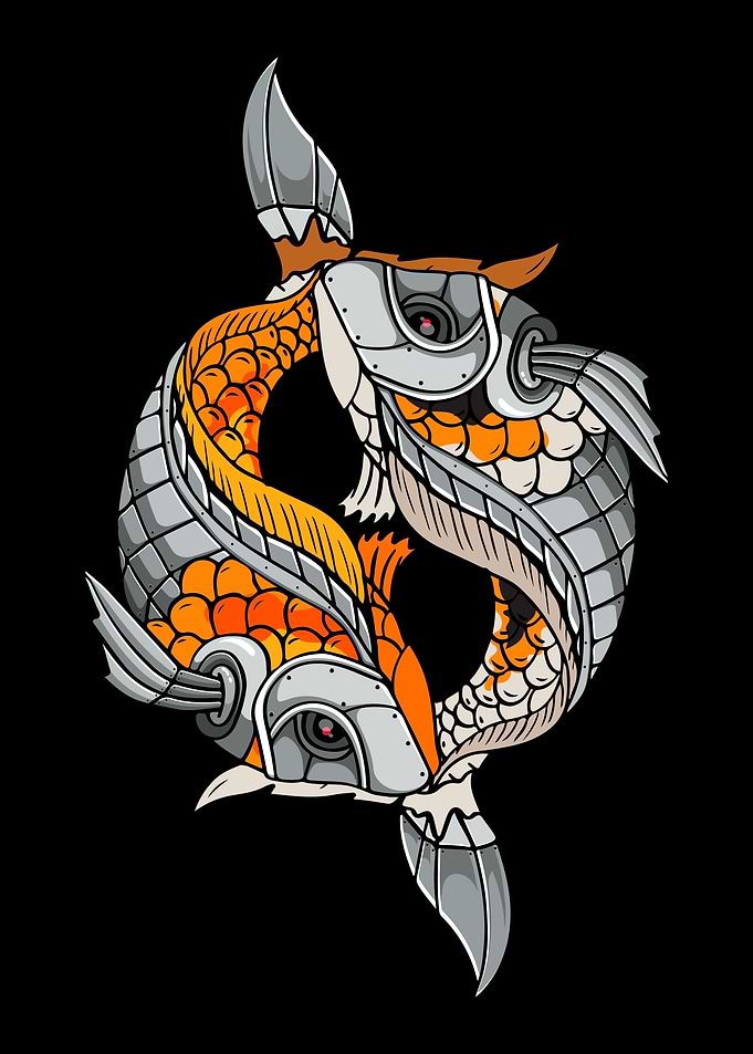 Cyborg Koi Fish Japanese