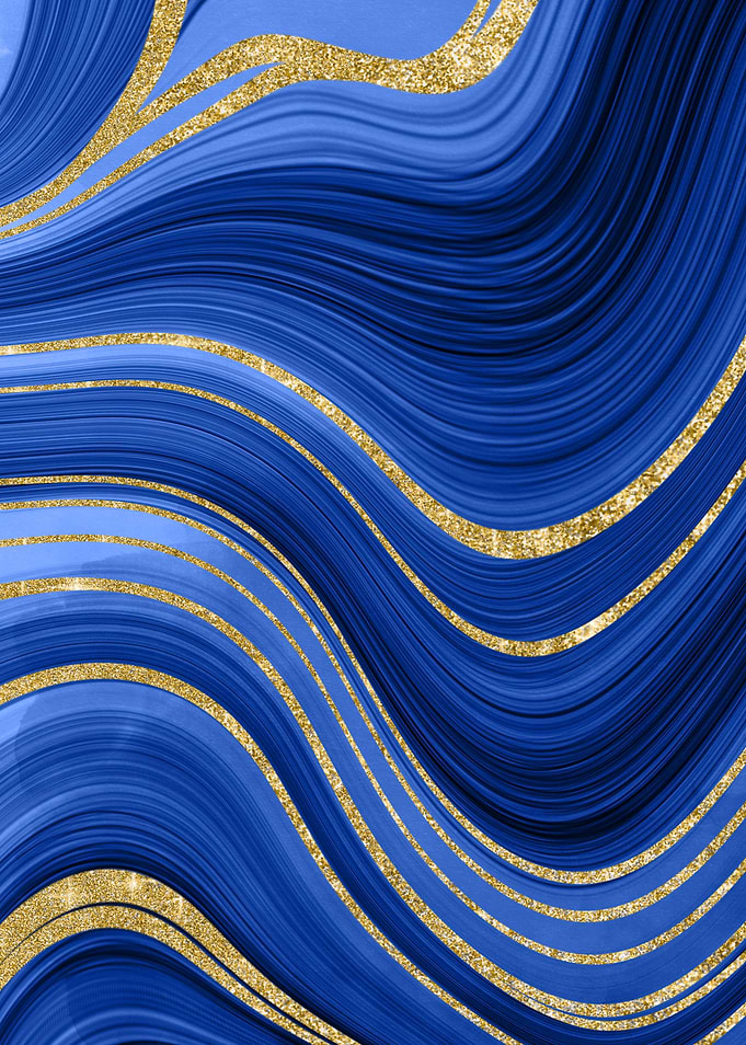 blue gold agate