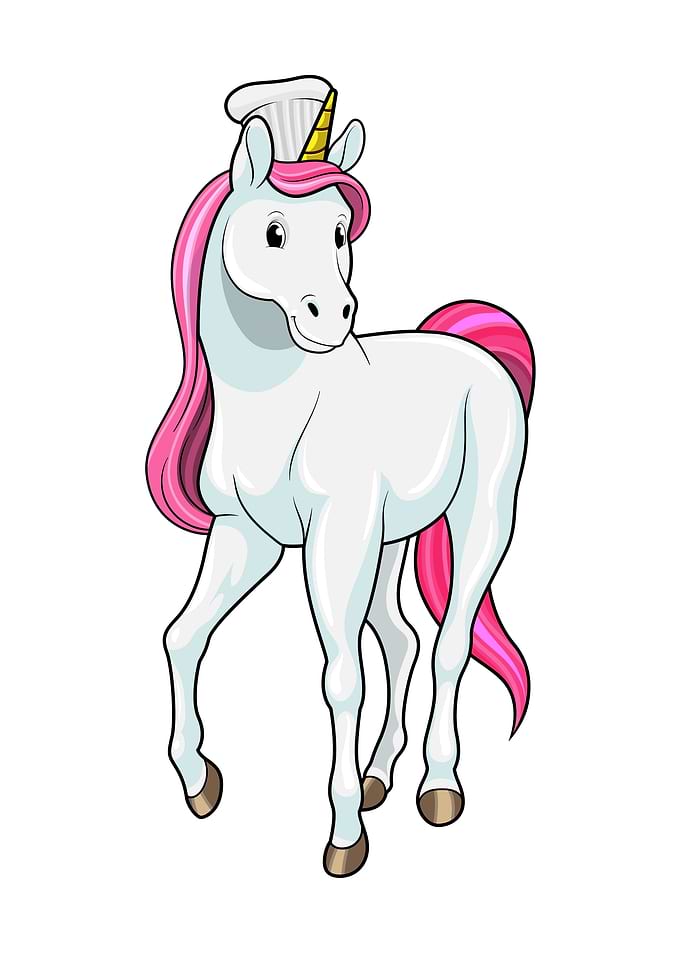 Unicorn Cook Chef hat