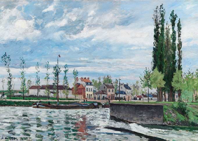 The Lock at Pontoise 1872