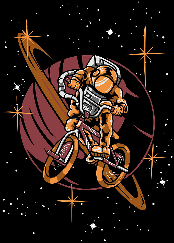 Biking Astronaut
