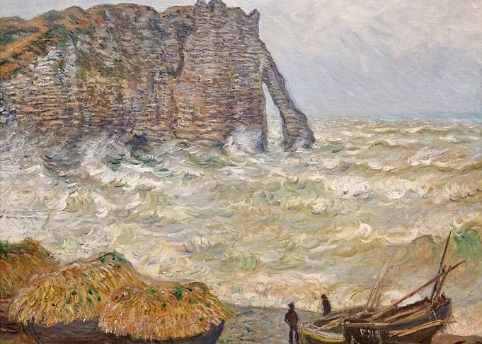 Stormy Sea in Etretat