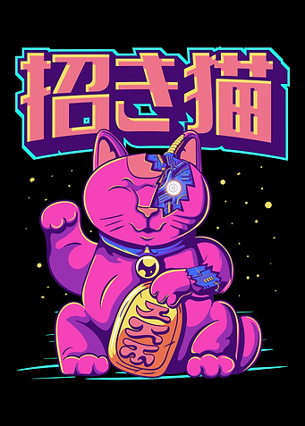 Cyborg Maneki Neko Cat