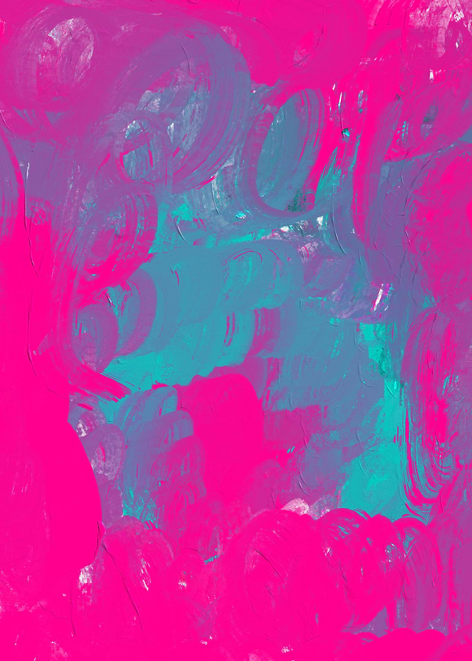 Abstract Fushia Painting