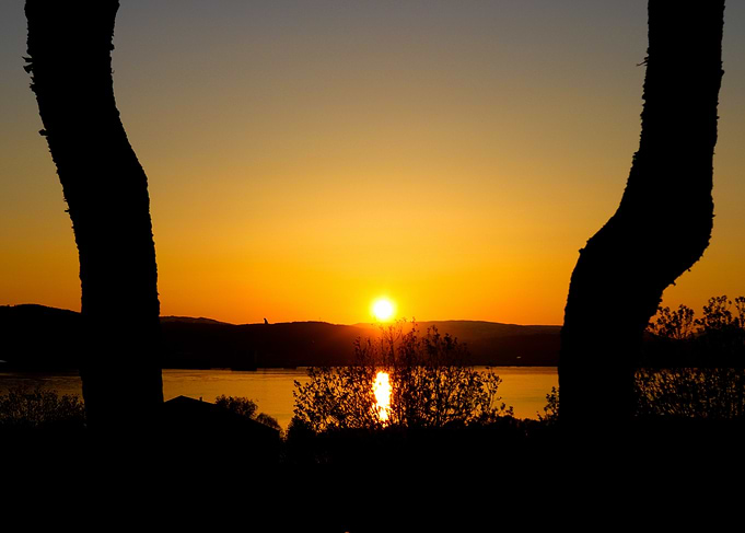 The midnight sun