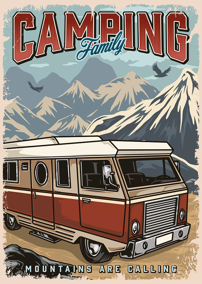 Camping Family Mountains
