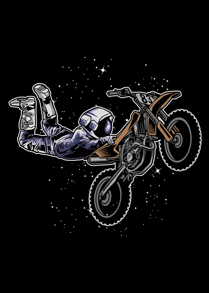 Biker Astronaut