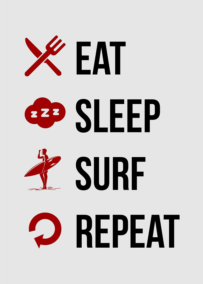 eat sleep surf repeat