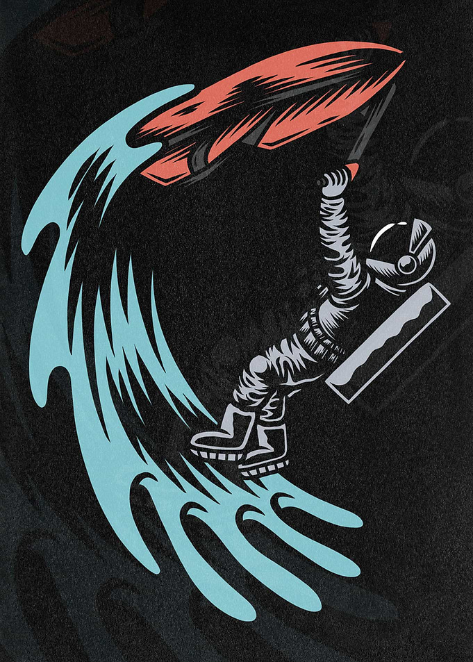 Surfer Astronaut