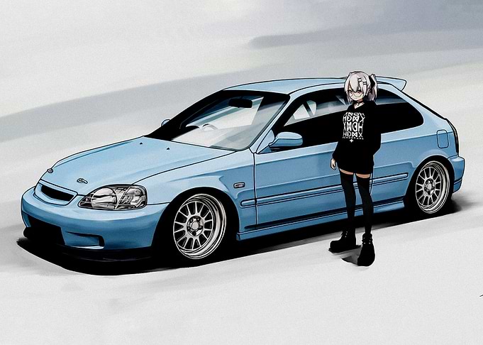 Super Car and girl